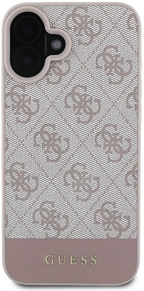 Handyhülle Guess PU 4G Stripe Rückseiten-Hülle für iPhone 16 Pink ...