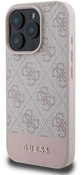 Handyhülle Guess PU 4G Stripe Rückseiten-Hülle für iPhone 16 Pro Max Pink ...