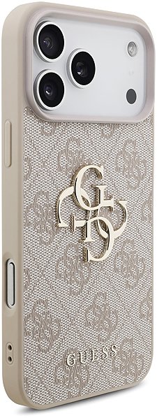 Handyhülle Guess PU 4G Metal Logo Strap Rückschale für iPhone 17 Pro Max Pink ...