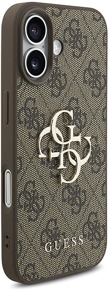Handyhülle Guess PU 4G Metal Logo Strap Rückschale für iPhone 17 Brown ...