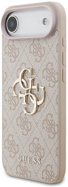 Handyhülle Guess PU 4G Metall Logo Strap Back Cover für iPhone Air Pink ...