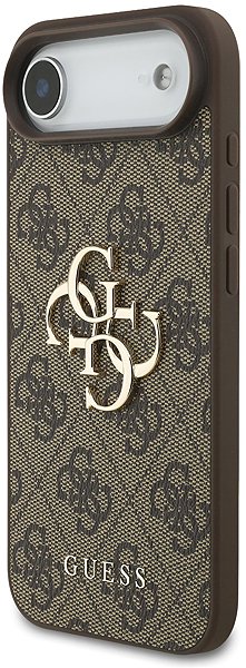 Handyhülle Guess PU 4G Metall Logo Strap Back Cover für iPhone Air Braun ...