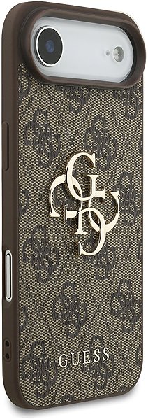 Handyhülle Guess PU 4G Metall Logo Strap Back Cover für iPhone Air Braun ...