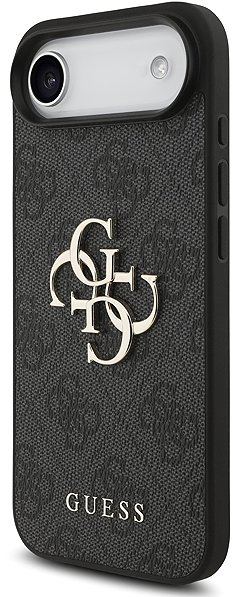 Telefon tok Guess PU 4G Metal Logo Strap iPhone Air fekete tok ...