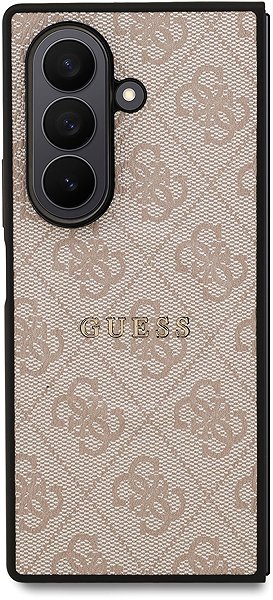 Handyhülle Guess PU Leather 4G Colored Ring Magnetic Rückseitenhülle für Samsung Galaxy Z Fold 7 Rosa ...