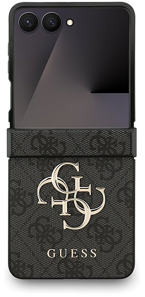 Handyhülle Guess PU 4G Metall Logo Hülle für Samsung Galaxy Z Flip 7 Grey ...