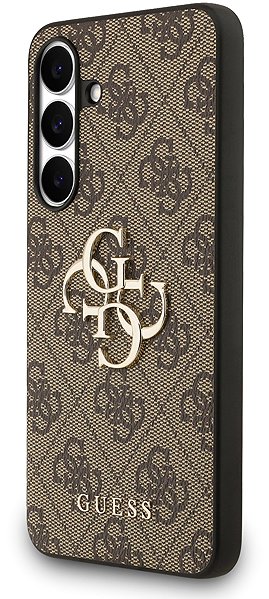 Telefon tok Guess PU 4G Metal Logo Samsung Galaxy S25 FE barna tok ...