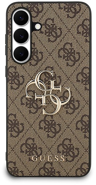 Telefon tok Guess PU 4G Metal Logo Samsung Galaxy S25 FE barna tok ...