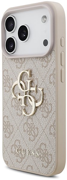 Handyhülle Guess PU 4G Metal Logo Back Cover für iPhone 17 Pro Pink ...