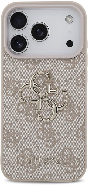 Handyhülle Guess PU 4G Metal Logo Back Cover für iPhone 17 Pro Pink ...