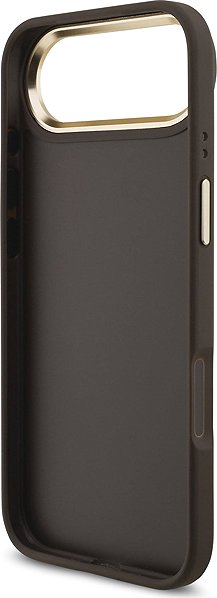 Handyhülle Guess PU Leather 4G Metal Logo Gold Frame Rückschutzhülle für iPhone Air Brown ...