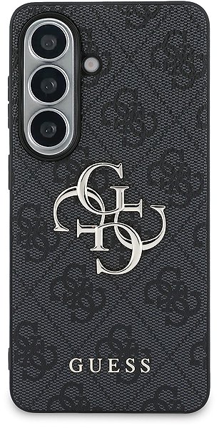 Handyhülle Guess PU 4G Metal Logo Back Cover für Samsung Galaxy S26 Grey ...
