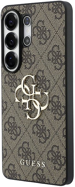 Handyhülle Guess PU 4G Metal Logo Back Cover für Samsung Galaxy S26 Ultra Brown ...