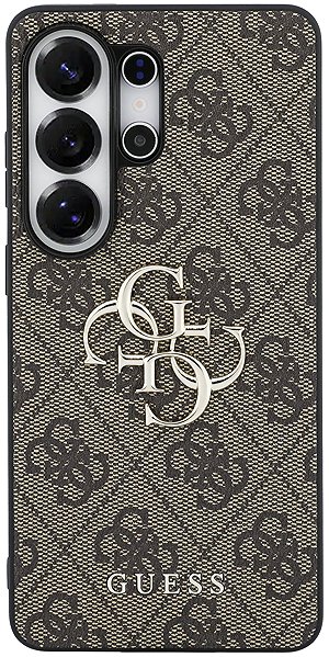 Handyhülle Guess PU 4G Metal Logo Back Cover für Samsung Galaxy S26 Ultra Brown ...
