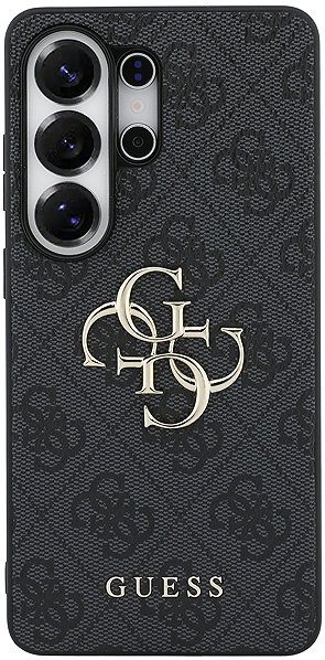 Handyhülle Guess PU 4G Metal Logo Back Cover für Samsung Galaxy S26 Ultra Grey ...