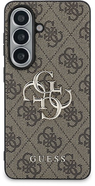Handyhülle Guess PU 4G Metal Logo Back Cover für Samsung Galaxy S26+ Brown ...