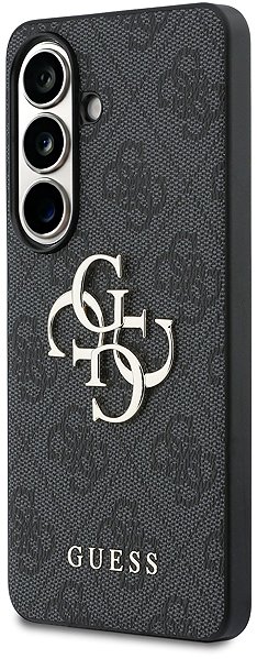 Handyhülle Guess PU 4G Metal Logo Back Cover für Samsung Galaxy S26+ Grey ...