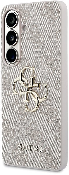 Handyhülle Guess PU 4G Metal Logo Back Cover für Samsung Galaxy S26+ Pink ...