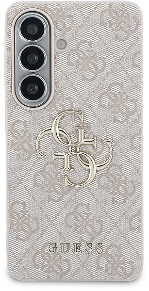 Handyhülle Guess PU 4G Metal Logo Back Cover für Samsung Galaxy S26+ Pink ...