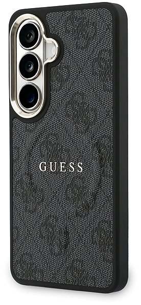 Kryt na mobil Guess PU Leather 4G Gold Frame Magnetic Zadný Kryt na Samsung Galaxy S26 Black ...