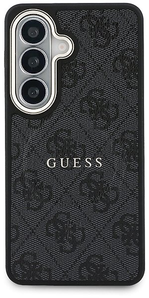 Kryt na mobil Guess PU Leather 4G Gold Frame Magnetic Zadný Kryt na Samsung Galaxy S26 Black ...