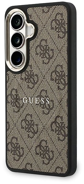 Handyhülle Guess PU Leather 4G Gold Frame Magnetic Back Cover für Samsung Galaxy S26 Brown ...
