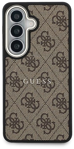 Handyhülle Guess PU Leather 4G Gold Frame Magnetic Back Cover für Samsung Galaxy S26 Brown ...