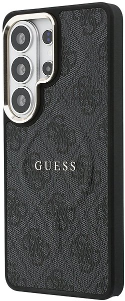 Handyhülle Guess PU Leather 4G Gold Frame Magnetic Back Cover für Samsung Galaxy S26 Ultra Black ...