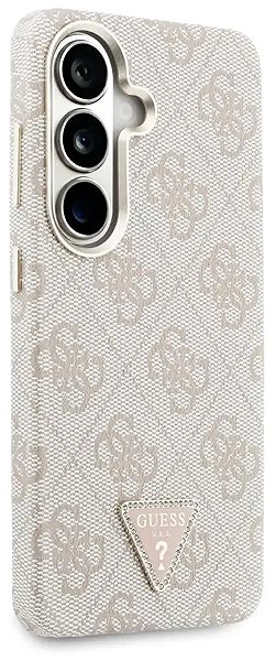 Handyhülle Guess PU Leather 4G Strass Triangle Logo Gold Frame Magnetic Back Cover für Samsung Galaxy S26 Ultra ...
