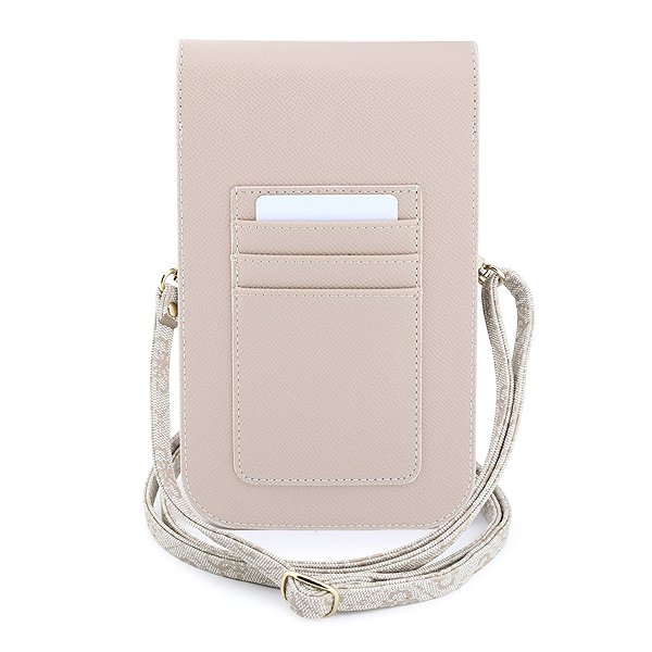Softcase-Handyhülle Guess PU Leather+Grained 4G Metal Logo Handytasche Pink ...