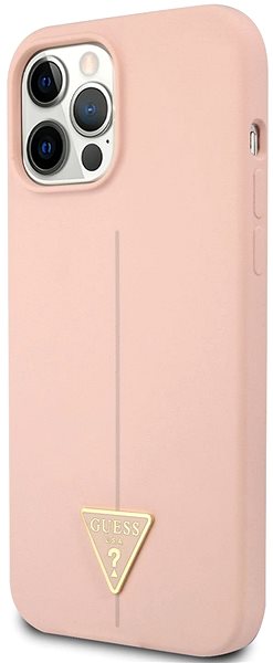 Telefon tok Guess Silicone Line Triangle Apple iPhone 12/12 Pro Pink tok ...