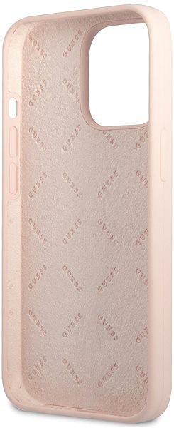 Handyhülle Guess Silicone Line Triangle Cover für Apple iPhone 13 Pro Pink ...