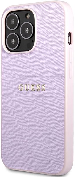 Kryt na mobil Guess PU Leather Saffiano kryt na Apple iPhone 13 Pro Max Purple ...