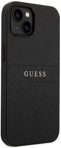 Handyhülle Guess PU Leather Saffiano Back Cover für iPhone 14 Black ...