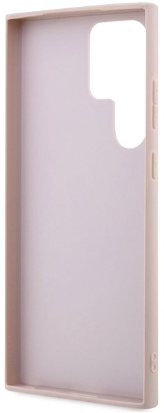 Handyhülle Guess PU 4G Metal Logo Back Cover für Samsung Galaxy S23 Ultra - Pink ...