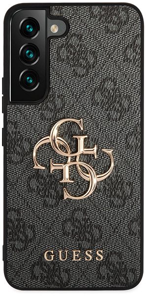 Kryt na mobil Guess PU 4G Metal Logo Zadný Kryt na Samsung Galaxy S23 Grey ...
