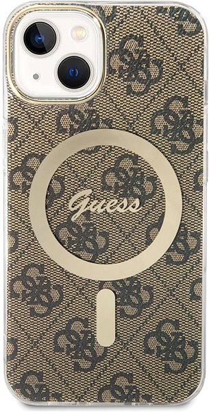 Handyhülle Guess 4G IML MagSafe kompatibles Back Cover für iPhone 13 Brown ...