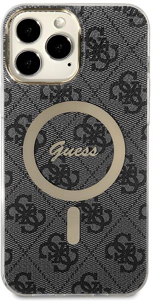 Handyhülle Guess 4G IML MagSafe kompatibles Back Cover für iPhone 13 Pro Max Black ...