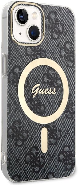 Handyhülle Guess 4G IML MagSafe kompatibles Back Cover für iPhone 14 Black ...