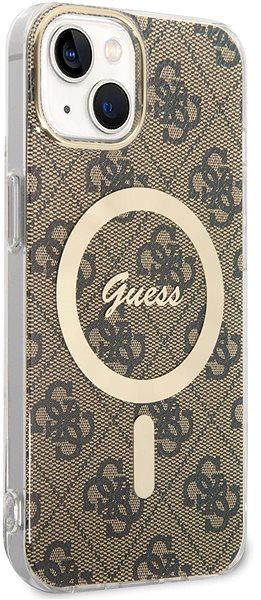 Handyhülle Guess 4G IML MagSafe kompatibles Back Cover für iPhone 14 Brown ...