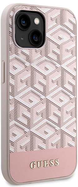 Handyhülle Guess PU G Cube MagSafe kompatibles Back-Cover für iPhone 13 Pink ...