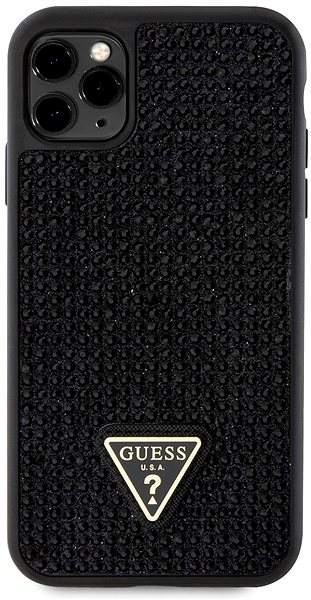Handyhülle Guess Rhinestones Triangle Metal Logo Cover für iPhone 11 Pro  Black ...