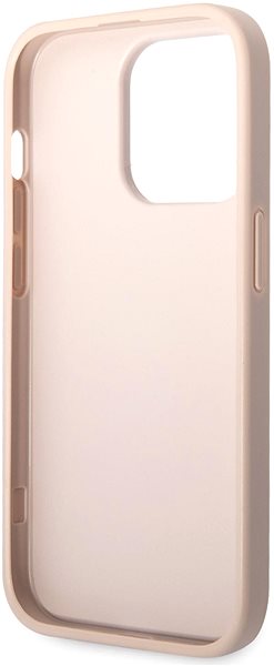 Telefon tok Guess PU 4G Metal Logo iPhone 15 Pro rózsaszín tok ...