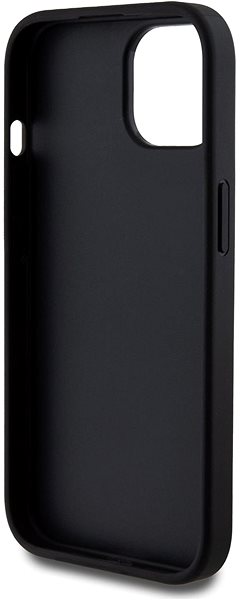 Kryt na mobil Guess PU Fixed Glitter 4G Metal Logo Zadný Kryt pre iPhone 15 Black ...