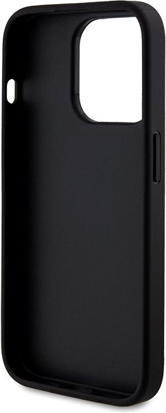 Kryt na mobil Guess PU Fixed Glitter 4G Metal Logo Zadný Kryt pre iPhone 15 Pro Black ...