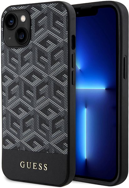 Kryt na mobil Guess PU G Cube MagSafe Zadný Kryt pre iPhone 15 Black ...