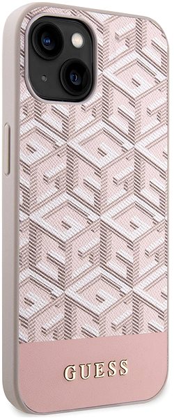 Handyhülle Guess PU G Cube MagSafe Back Cover für iPhone 15 Pink ...