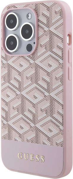 Handyhülle Guess PU G Cube MagSafe Back Cover für iPhone 15 Pro Pink ...