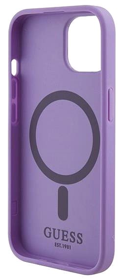 Kryt na mobil Guess PU Saffiano MagSafe Zadný Kryt pre iPhone 15 Plus Purple ...
