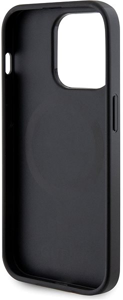 Kryt pre mobil Guess PU Saffiano MagSafe Zadný Kryt pre iPhone 15 Pro Black .